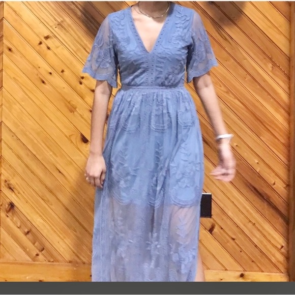 Altar'd State Dresses Altardstate Lace Overlay Maxi